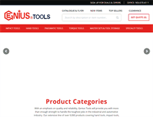 Tablet Screenshot of geniustools.net